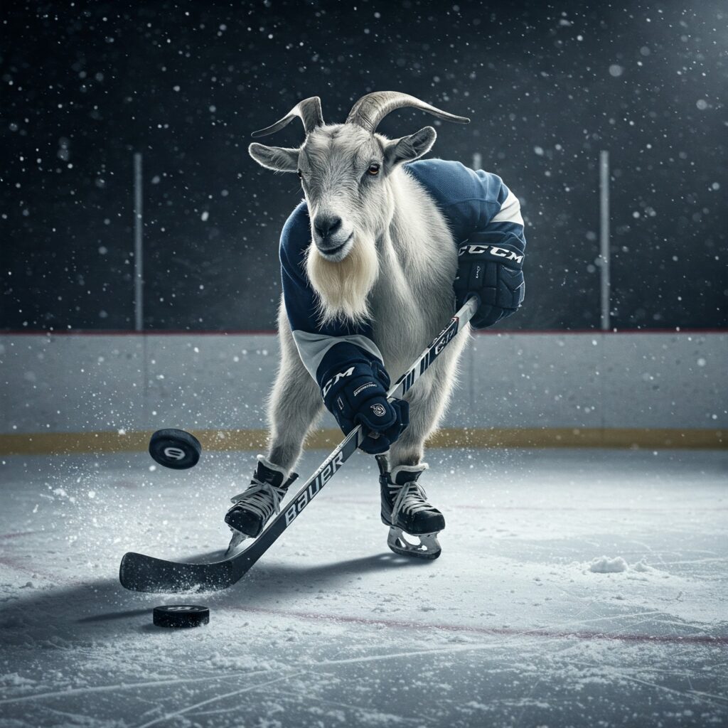 hockey goat