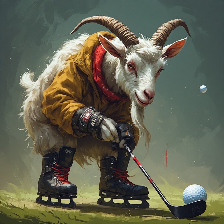 goat golfing